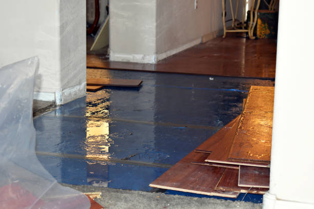 Professional Water Damage Restoration technician working in Chardon, OH